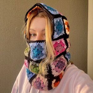 Crochet Balaclava, Granny Square Balaclava